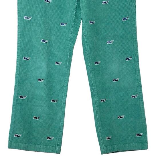 Vineyard Vines Embroidered Whale Corduroy Pants Green Size Small - Picture 4 of 6